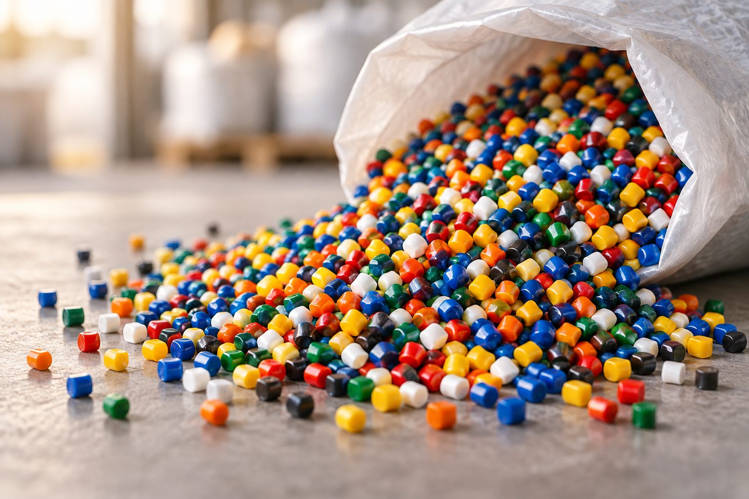Renkli plastik masterbatch granülleri ve PVC katkı maddeleri